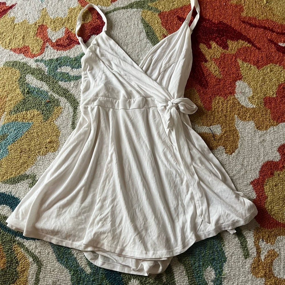 White Wrap Romper/Dress
